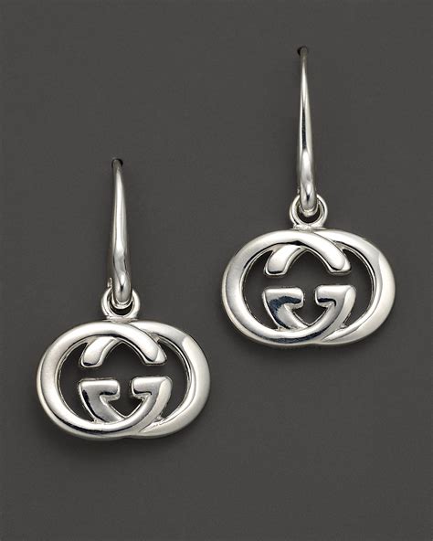 gucci logo earrings silver|gucci colourful earrings.